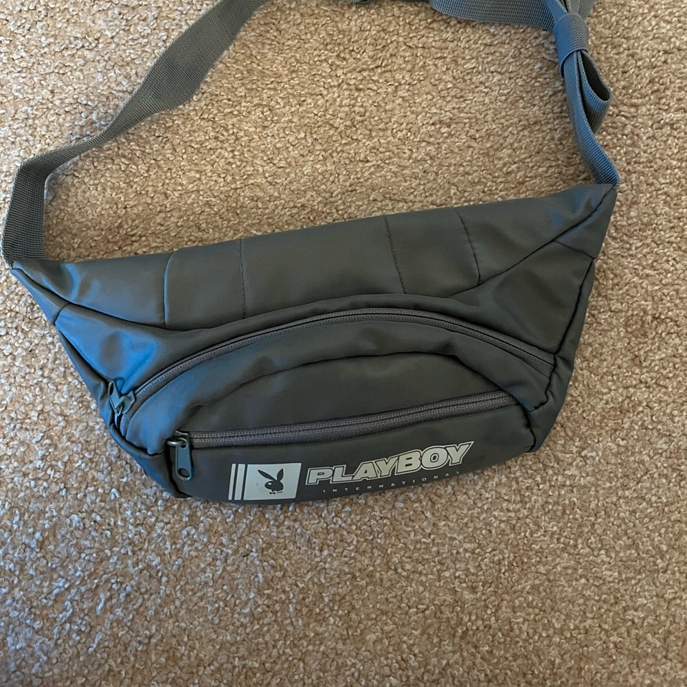 Grey Playboy Fanny Pack